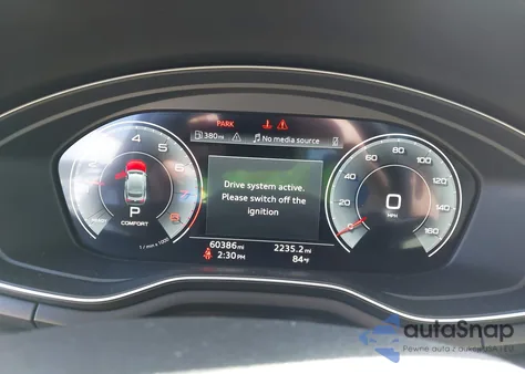 2021 Audi A5 Sportback Premium Plus 45 Tfsi Quattro S Tronic z USA, uszkodzony, nr VIN WAUFACF53MA027010